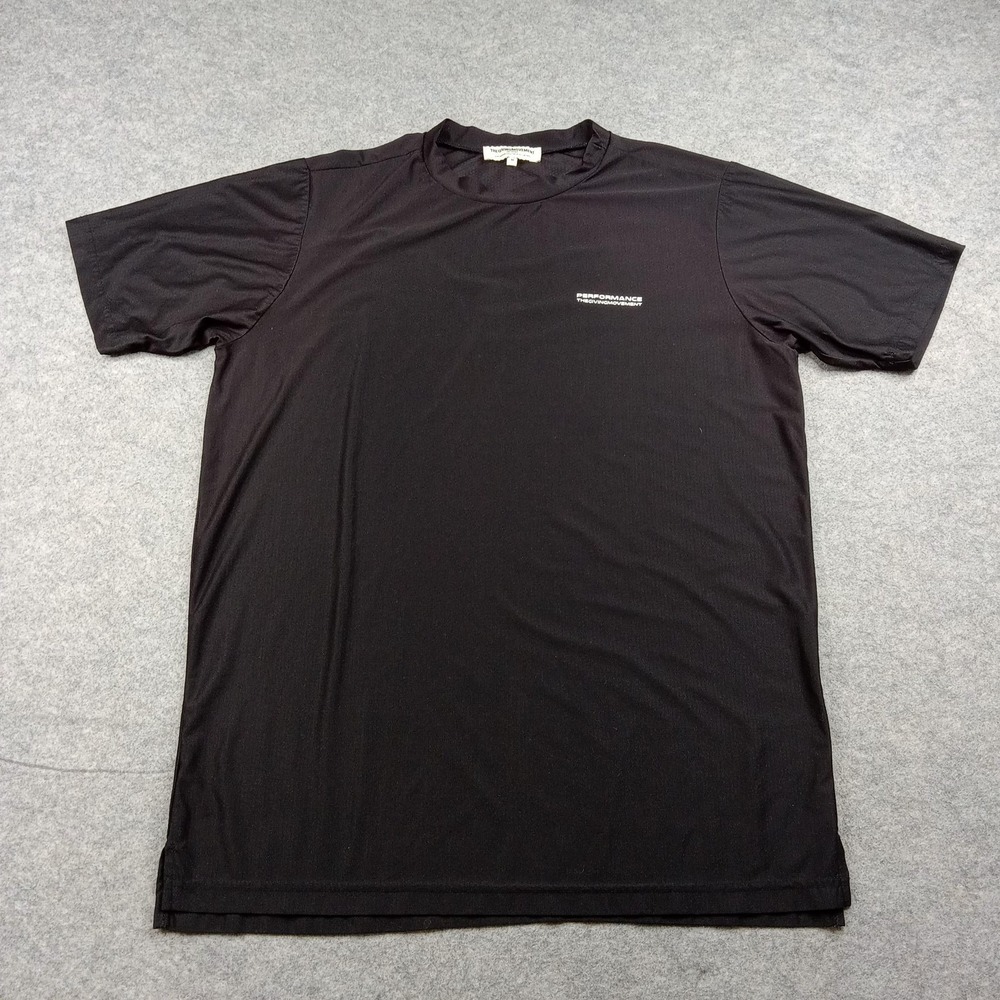 The Giving Movement Shirt‎ Mens Medium Black Short Sleeve Athletic Top Gym